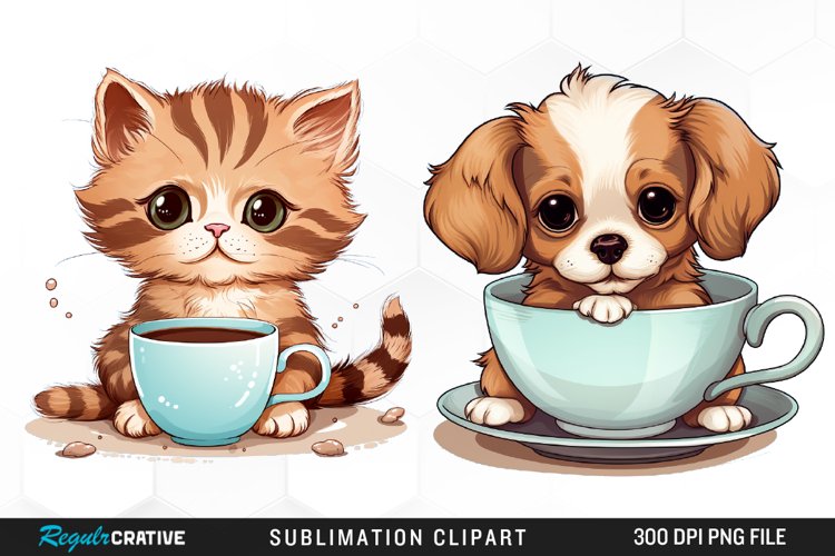Watercolor Coffee Graphics Clipart