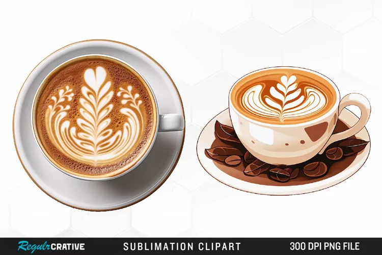 Watercolor Coffee Cup Illustration Clipart