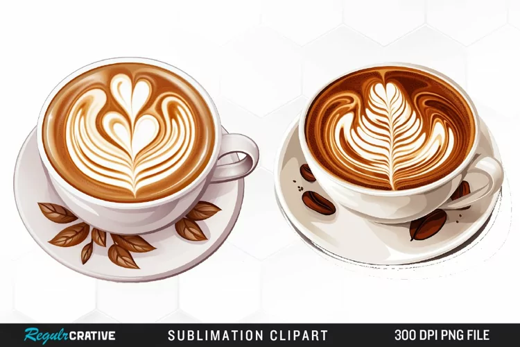Watercolor Coffee Cup Illustration Clipart