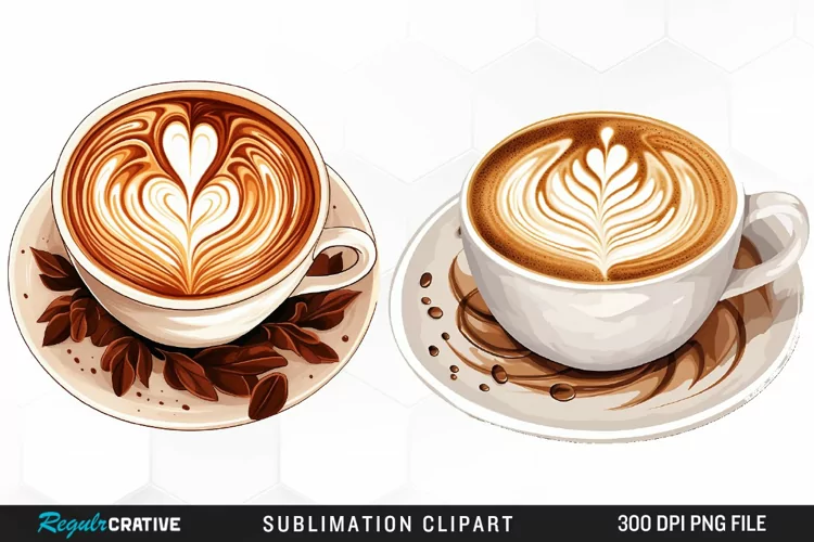 Watercolor Coffee Cup Illustration Clipart