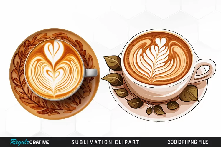 Watercolor Coffee Cup Illustration Clipart