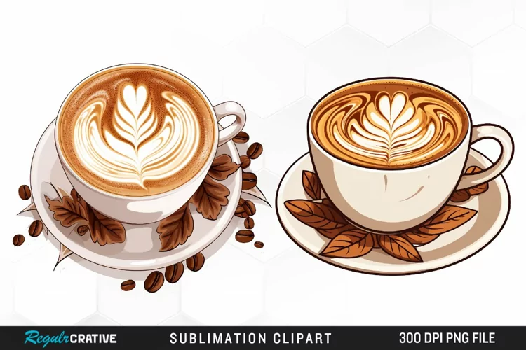 Watercolor Coffee Cup Illustration Clipart