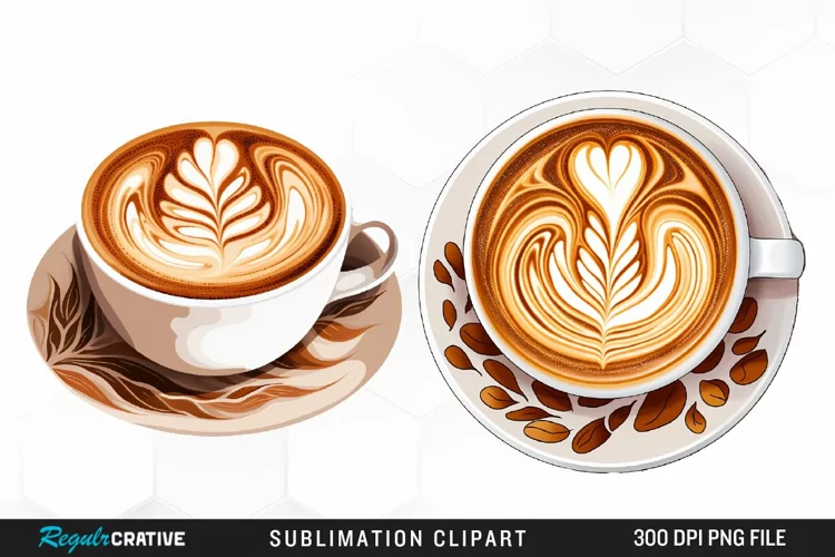 Watercolor Coffee Cup Illustration Clipart