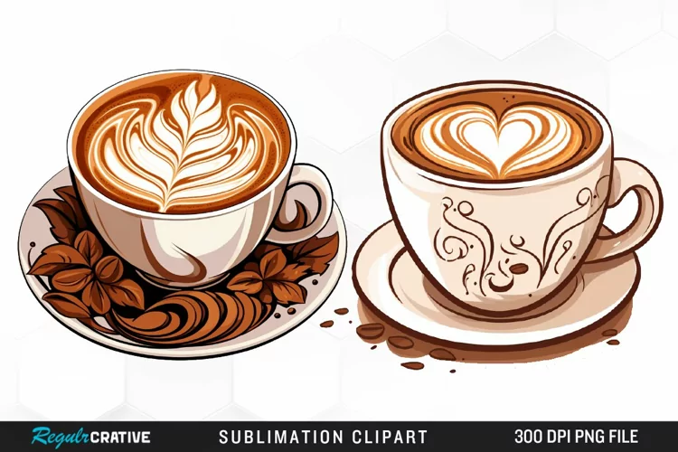 Watercolor Coffee Cup Illustration Clipart