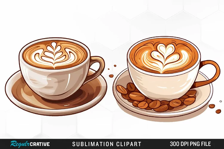 Watercolor Coffee Cup Illustration Clipart
