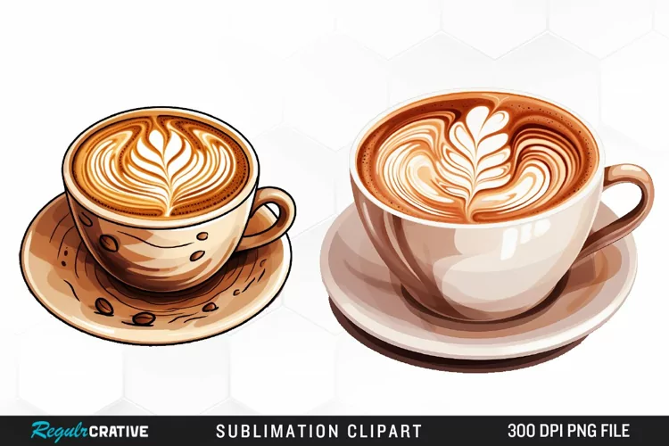 Watercolor Coffee Cup Illustration Clipart