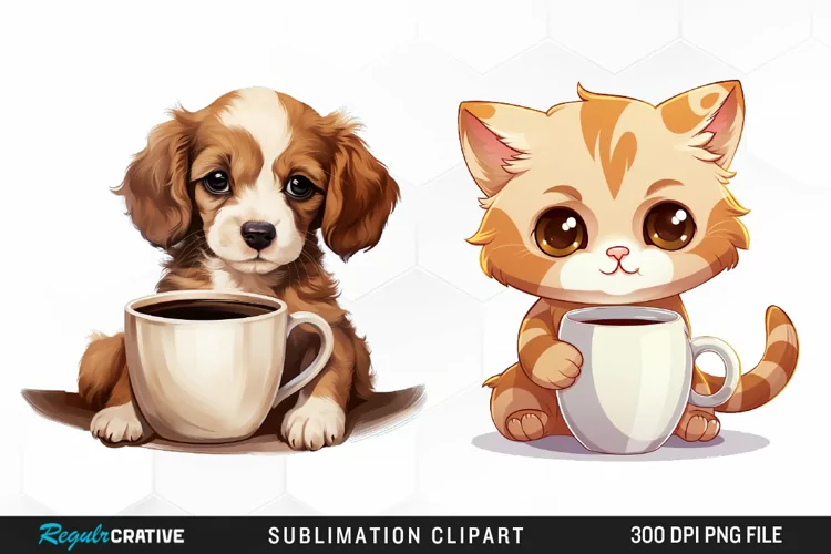Watercolor Coffee Graphics Clipart