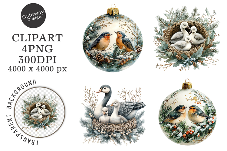 Watercolor Colorful Holiday Clipart