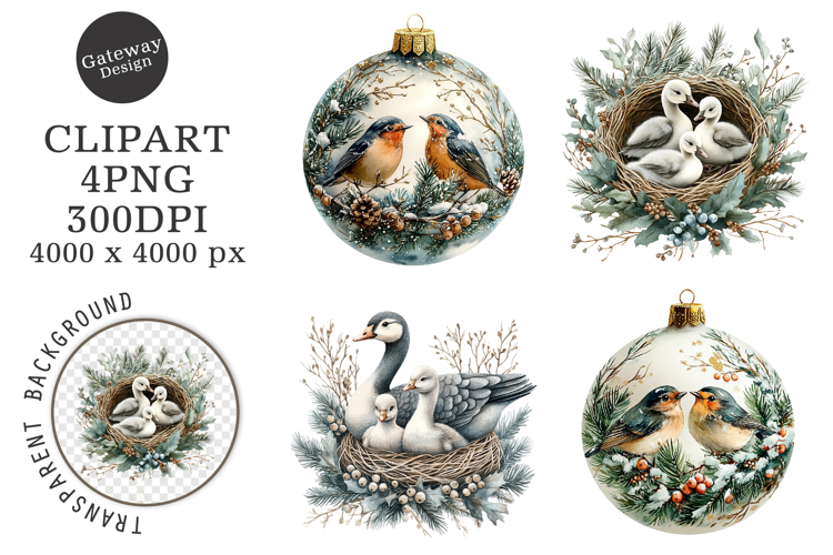 Watercolor Colorful Holiday Clipart