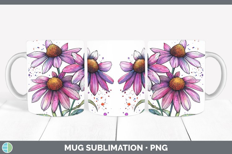 GorgeousWatercolor Mug Wrap design.