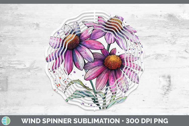 GorgeousWatercolor Wind Spinner design.