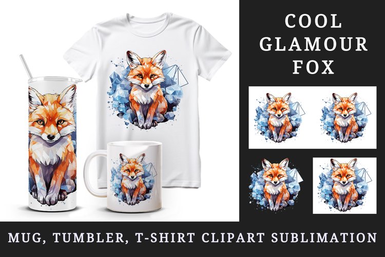 Cute Watercolor Fox Clipart Image 9