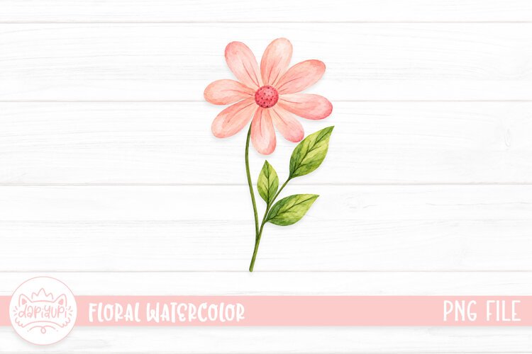 Botanical Watercolor Illustration, Floral Watercolor Design example image 1