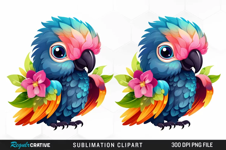 Cute Crows Illustration PNG Clipart