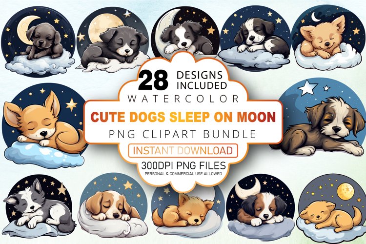 Cute Moon Clipart Image 12