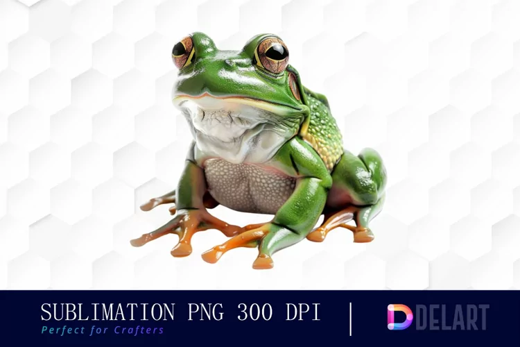 Cute Frog Watercolor Clipart