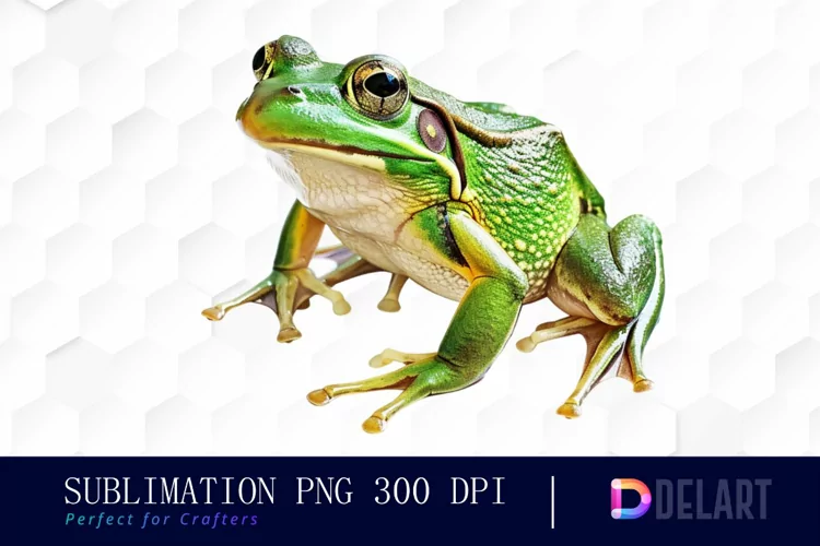 Cute Frog Illustration Clipart