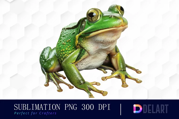 Cute Frog Watercolor Clipart