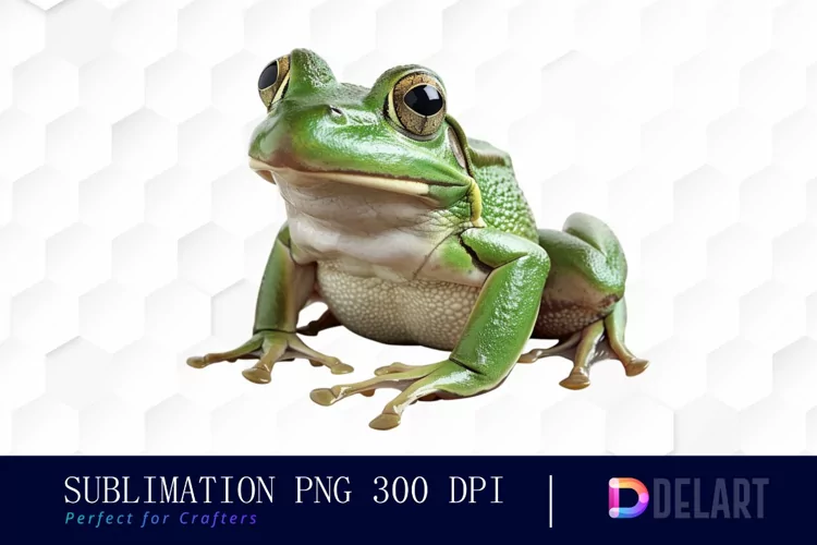Cute Frog Watercolor Clipart