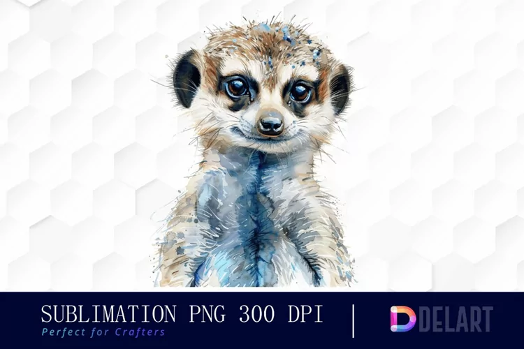 Cute Meerkat Illustration Clipart