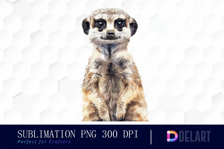 Cute Meerkat Illustration Clipart