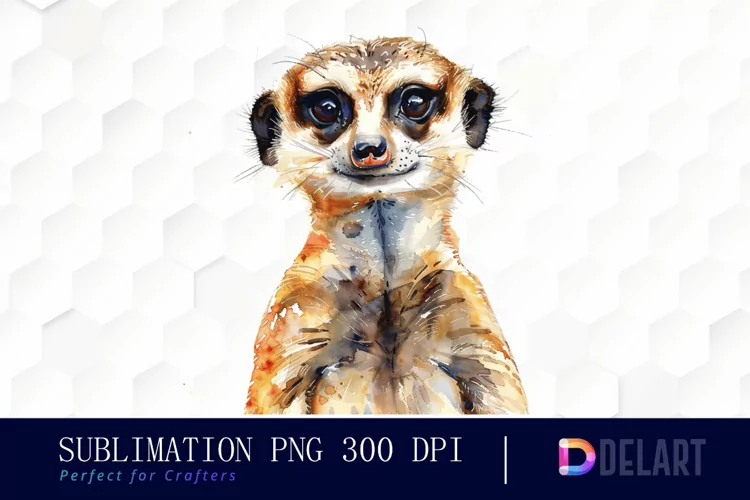 Cute Meerkat Illustration Clipart