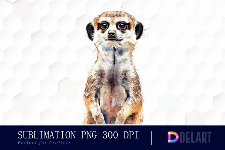 Cute Meerkat Illustration Clipart
