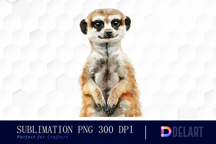 Cute Meerkat Illustration Clipart