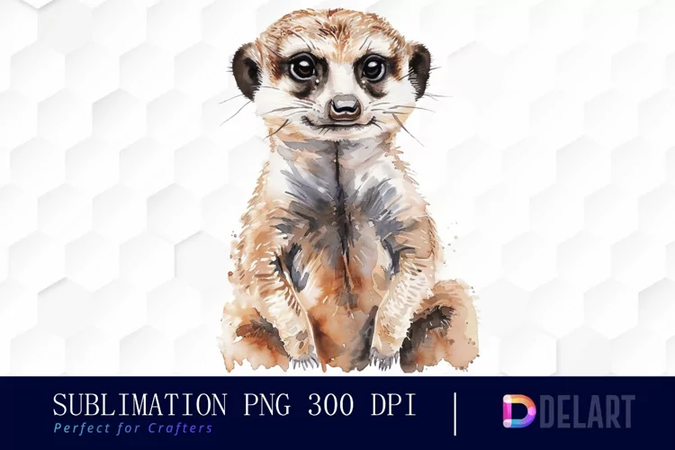 Cute Meerkat Illustration Clipart