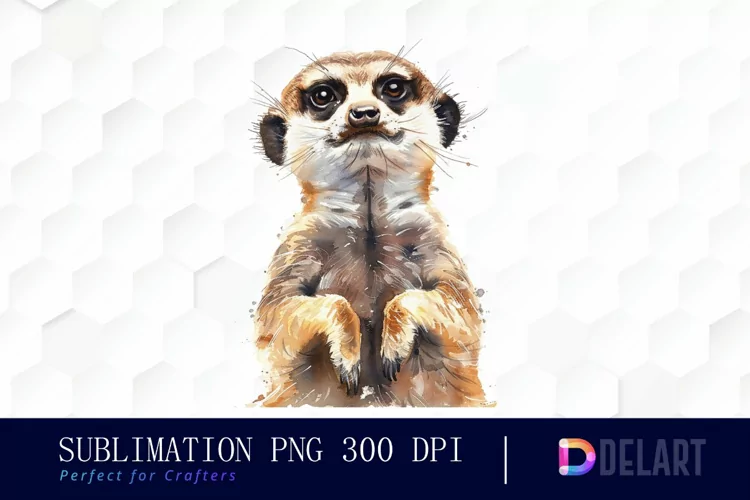 Cute Meerkat Illustration Clipart
