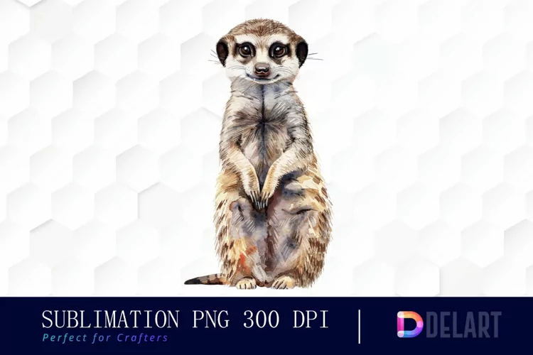 Cute Meerkat Illustration Clipart