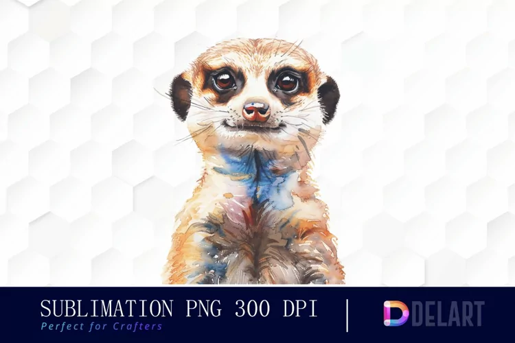 Cute Meerkat Illustration Clipart