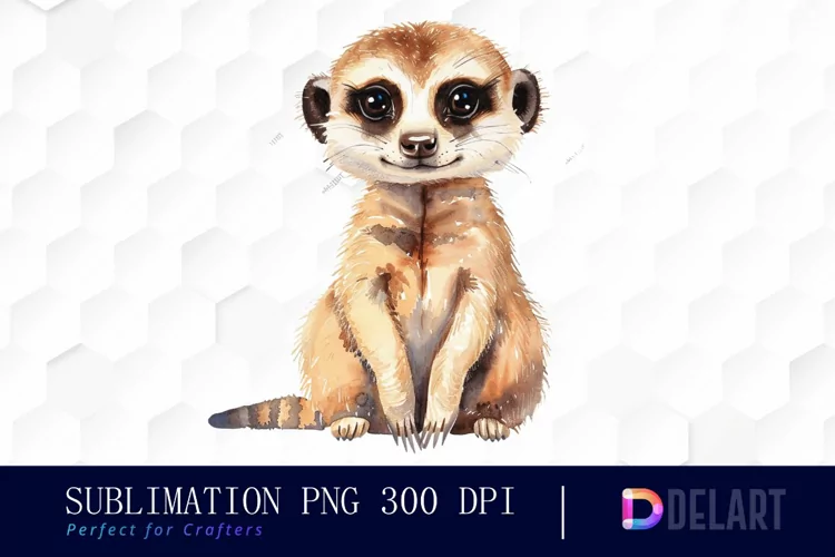 Cute Meerkat Illustration Clipart