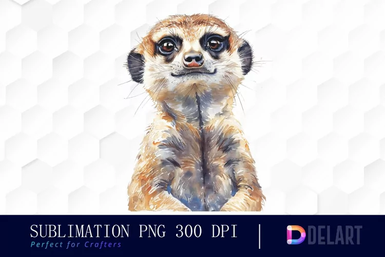 Cute Meerkat Illustration Clipart