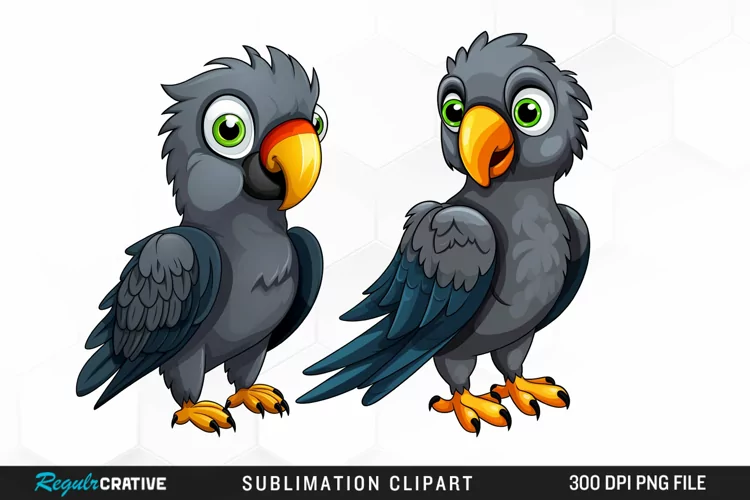 Cute Parrot Sublimation PNG Clipart