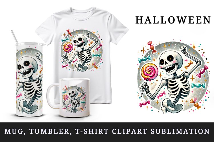 Dancing Skeleton Clipart Image 15