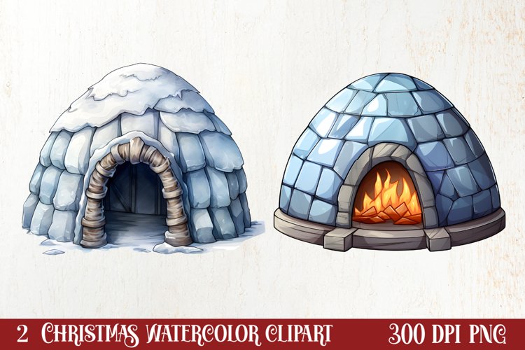 Watercolor Cute Winter Penguin Clipart, Christmas Clipart