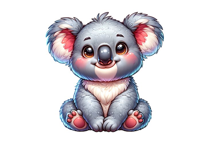 Cute Koala Clipart Sublimation PNG Design