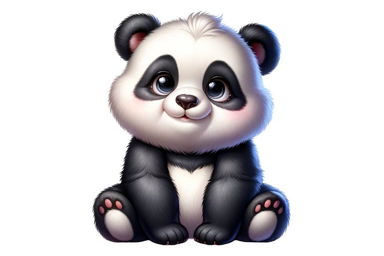 Cute Panda Clipart Image 8