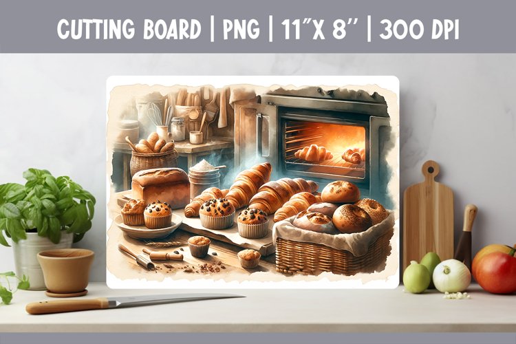 Kitchen Cutting Board Sublimation Design | Baking & Pustry