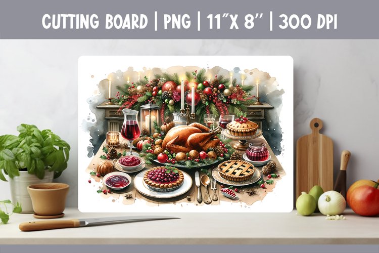 Christmas Dinner Clipart Image 12