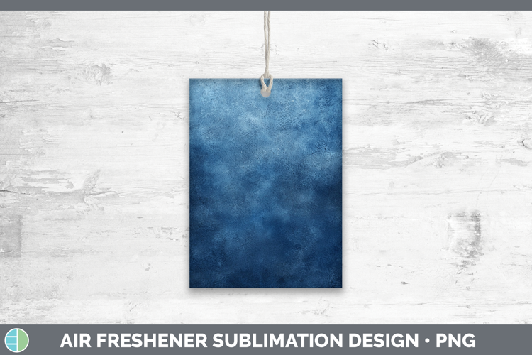 Watercolor Dark Blue Air Freshener Sublimation Car Freshener
