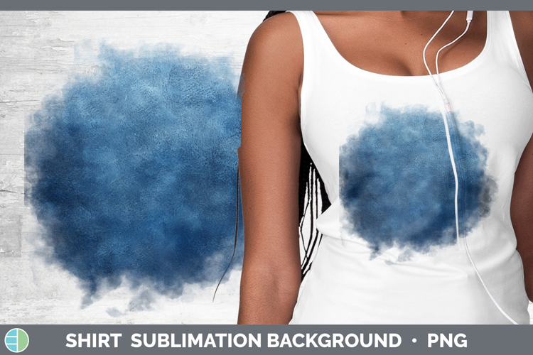 Watercolor Dark Blue Shirt Sublimation Sublimation Backgroun