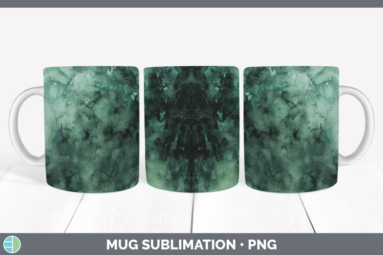 GorgeousWatercolor Mug Wrap design.