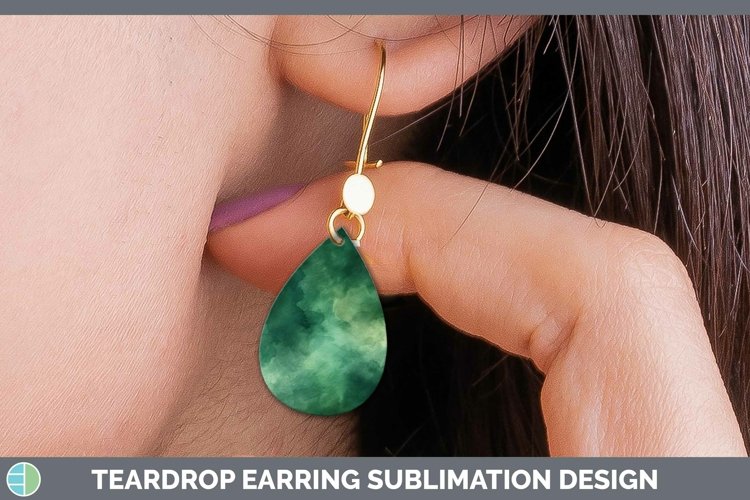 GorgeousWatercolor Teardrop Earrings design.
