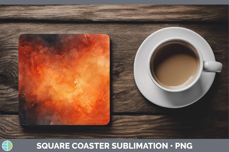 GorgeousWatercolor Square Coaster design.