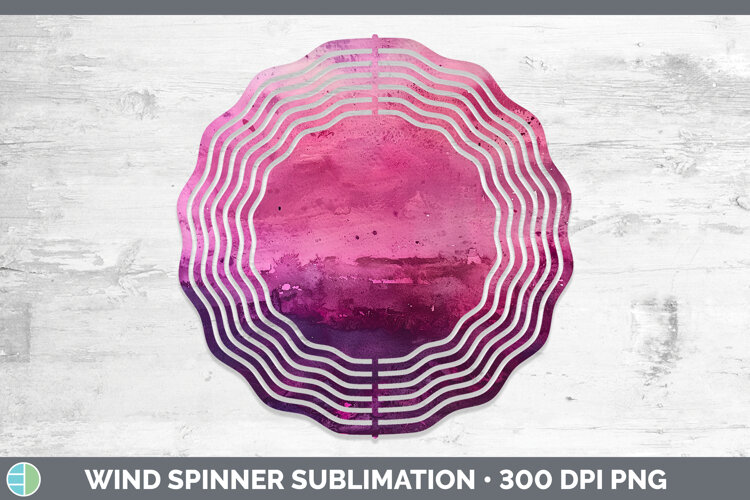 GorgeousWatercolor Wind Spinner design.