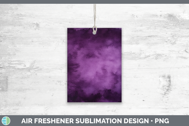 Watercolor Dark Purple Air Freshener Sublimation Car Freshen