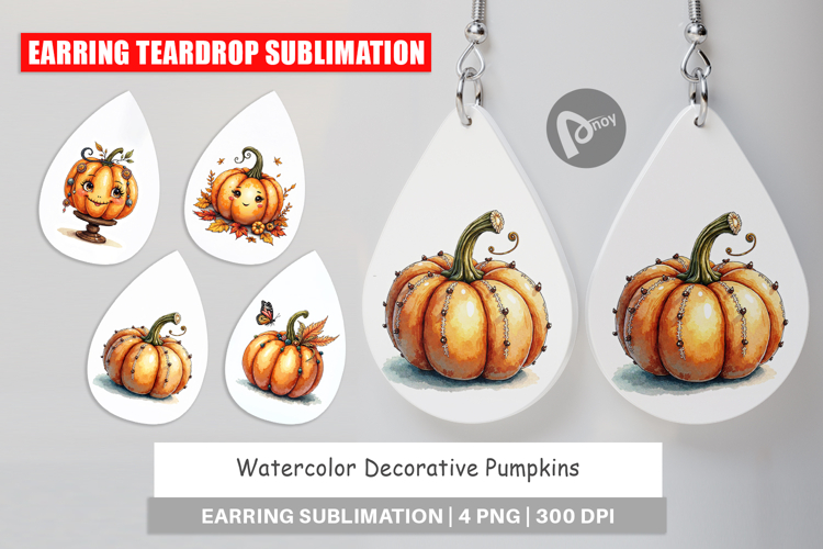 Decorative Pumpkins Earring
