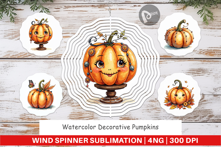 Decorative Pumpkins Wind Spinner